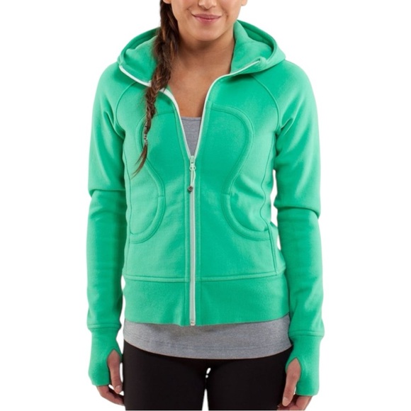 Lululemon Scuba Hoodie Size 8 Green Minty - Picture 1 of 12